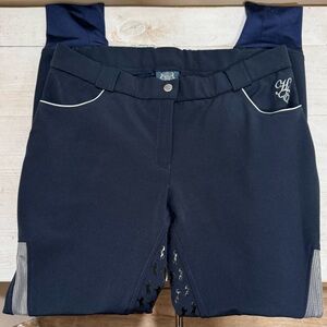 Huntington Equestrian Navy Blue Full Seat - side vent breeches